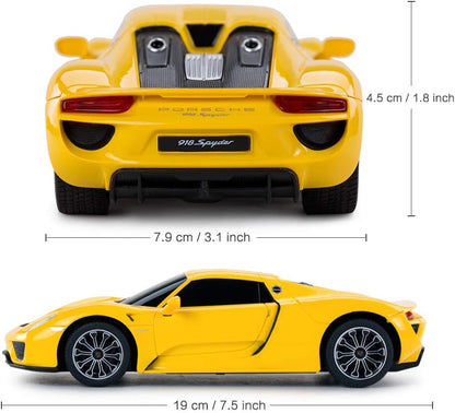 RASTAR 1:24 Scale Porsche 918 Spyder RC Toy Car for Kids