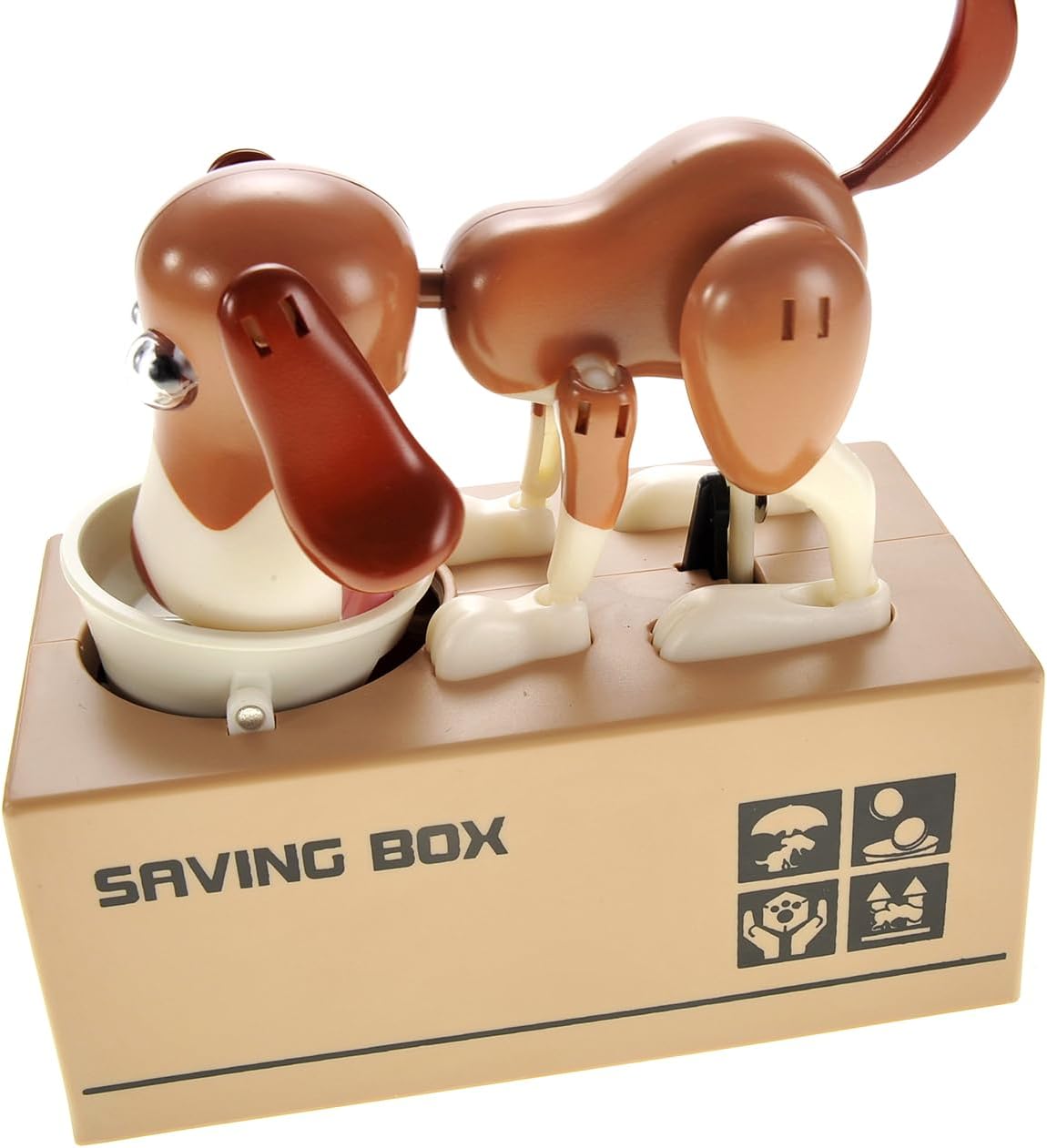 PowerTRC Dog Coin Bank for Kids, Cute Money Bank for Boys and Girls, Savings Piggy Bank | Fun Gift for Kids and Adults