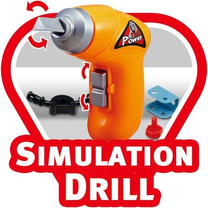 PowerTRC Educational Take Apart Learning Construction Building Blocks Toy Set with Electric Toy Drill for Boys and Girls