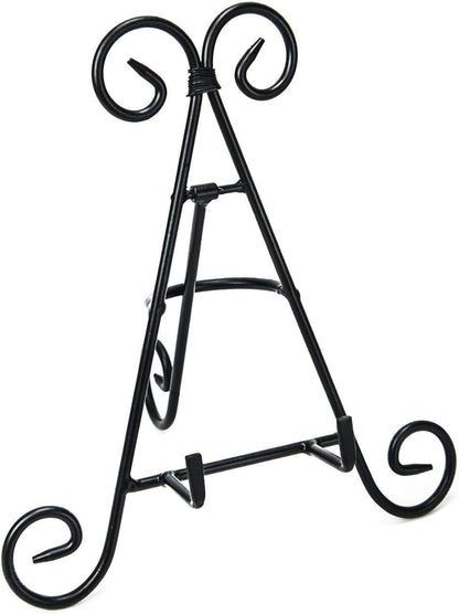 12" Iron Display Stand for Holding Pictures, Books, Plates, Art, and More