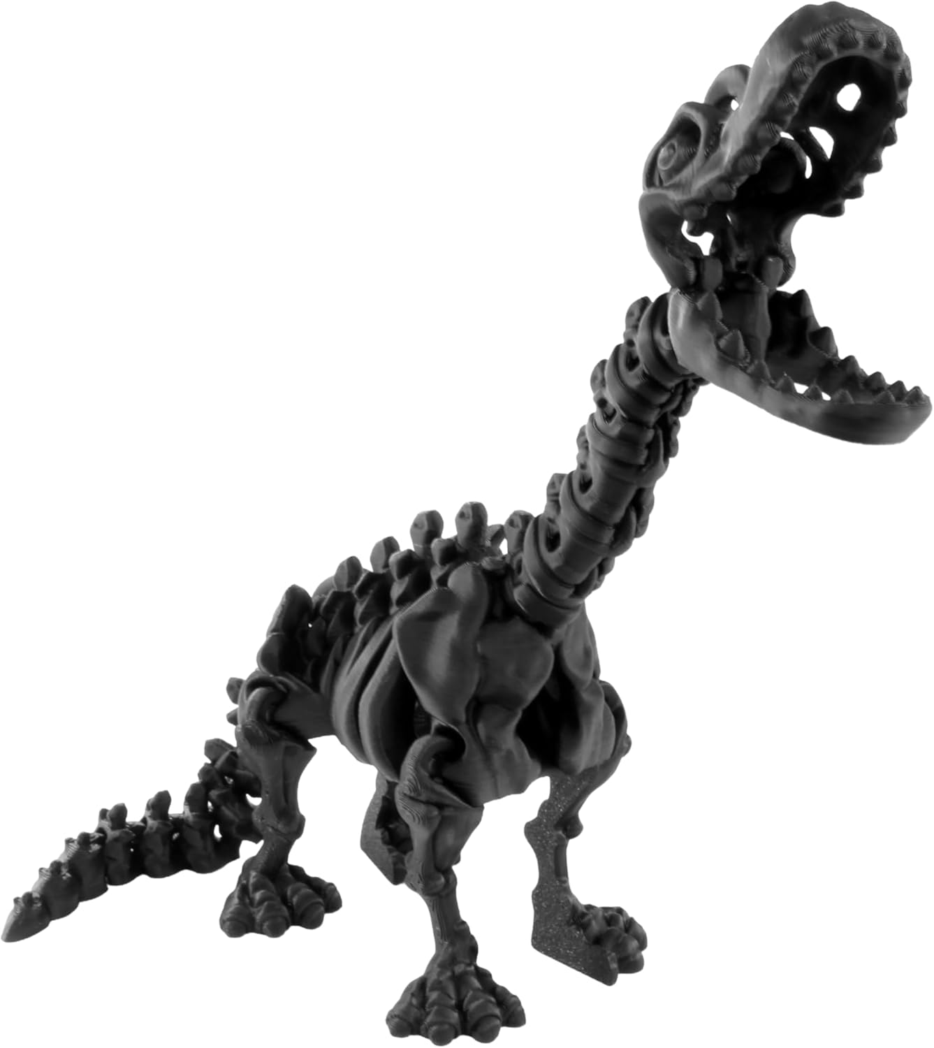 PowerTRC 3D Printed Skeleton Brachiosaurus – Prehistoric Collectible Articulating Dinosaur 3D Figurine Desk Decoration for Teens and Adults, Made in USA