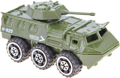 Diecast Military Vehicles, 6 Pack Alloy Metal Vehicles Models Car Toys Army Toys, Tank, Truck, Panzer, Anti Air Vehicle, and Helicopters Playset for Kids Toddlers Boys