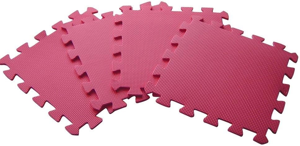 10-Piece Interlocking Floor Mats, Exercise Mat, Safety Play Floor Mat for Kids Tiles Cushions Soft Interlocking Exercise mats Garage Flooring Protector (10 Square Ft)