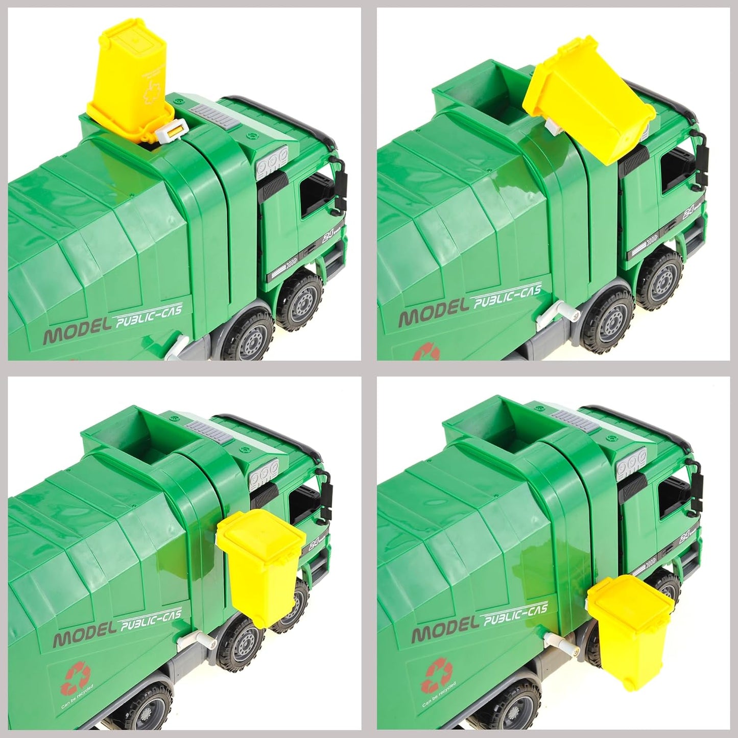 14” Large Garbage Truck Toy Big Construction Vehicle Toy Friction Powered Oversized Pretend Toy Gifts Toy for Toddlers Boy Toys Age 5-6 Years Old