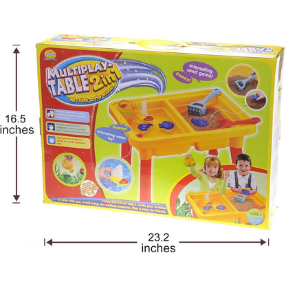 Large Splash Water Table  Beach Toys | Sand Molds | Pit Toys | Sandbox Toys | Buckets | Castle Building Kit | (2 in 1 Kit)