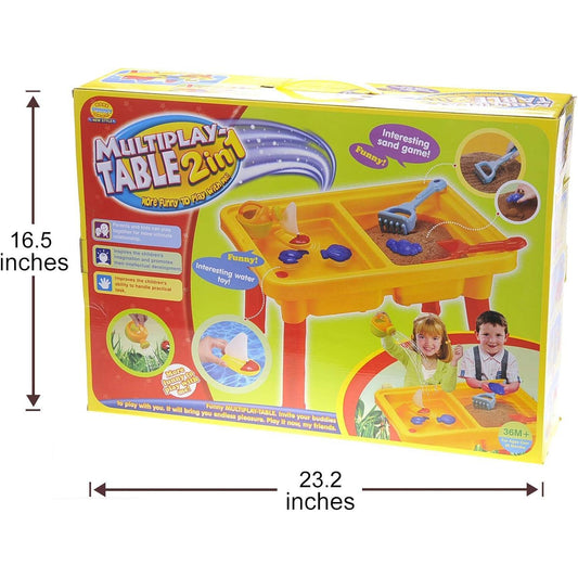 Large Splash Water Table  Beach Toys | Sand Molds | Pit Toys | Sandbox Toys | Buckets | Castle Building Kit | (2 in 1 Kit)