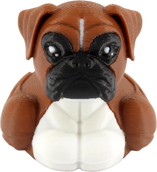PowerTRC Boxer Duck Figurine – Duck for Jeep Ducking, Fun Car Dashboard Accessory, Unique Dog Figure Gifts, Ducks for Jeeps – 3D Printed in USA