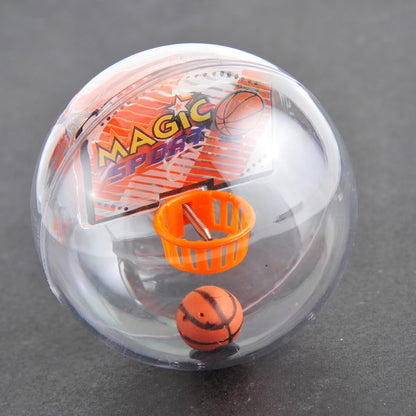 12 Pcs Mini Basketball Handheld Shooting Ball Hoop Fidget Game with Light & Sound, Bag Fillers, Bulk Toys, Party Favors Birthday Carnival Prizes for Kids, Adults
