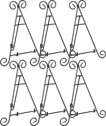 12" Iron Display Stand for Holding Pictures, Books, Plates, Art, and More