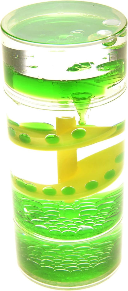 Cylinder Liquid Motion Bubbler, Liquid Sensory Toy Timer, Calm and Relaxing Fidget Desk Toy, Helps with Anxiety, Austism, ADHD. Gifts for Kids and Adults Classroom and Office