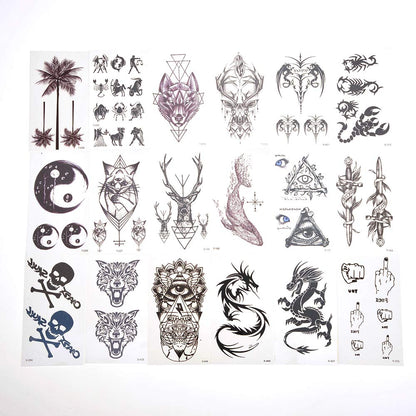 PowerTRC Temporary Tattoos for Adults And Kids | Waterproof Temporary Fake Tattoos | Many Different Designs And Symbols
