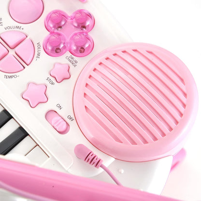Piano Keyboard for Kids | 31 Keys | Fun Lights and Music | Comes with Microphone and Stand