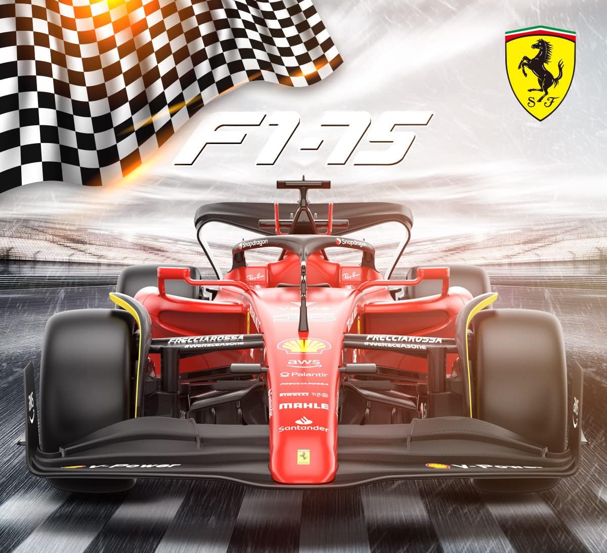 RASTAR F1 Car | 1:12 Ferrari F1-75 Remote Control Toy Car, Ferrari F1 RC Car for Boys Kids Adults, 2022 F1 Challenger