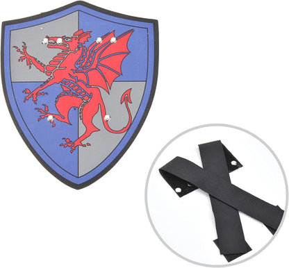 Foam Sword and Shield 12 Piece Playset | Ninja, Warrior, Viking Role Play Accessories for Kids | Great for Party Favors
