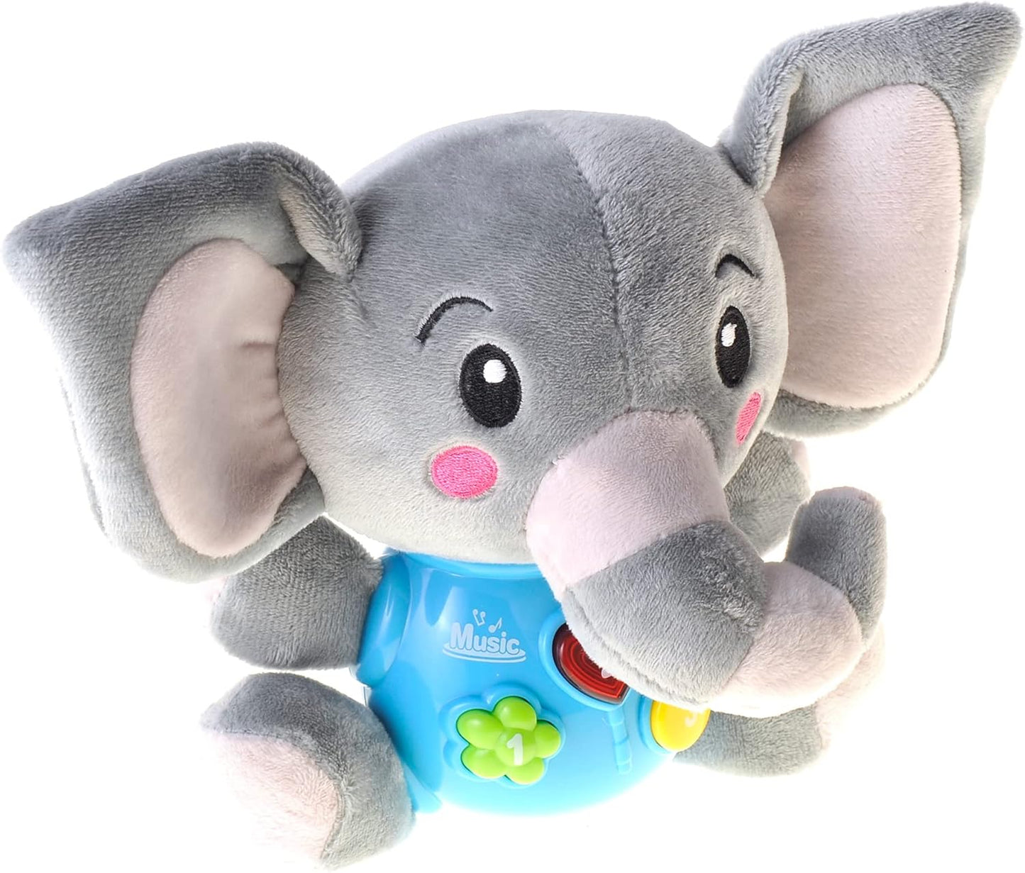 Plush Elephant Music Baby Toys 0-6 Months 6-12 Months Light Up Infant Toys 0-3 Months Elephant Toys Stuffed Animals for Girls New Born Baby Toys Boys & Girls Toddlers Musical Toys