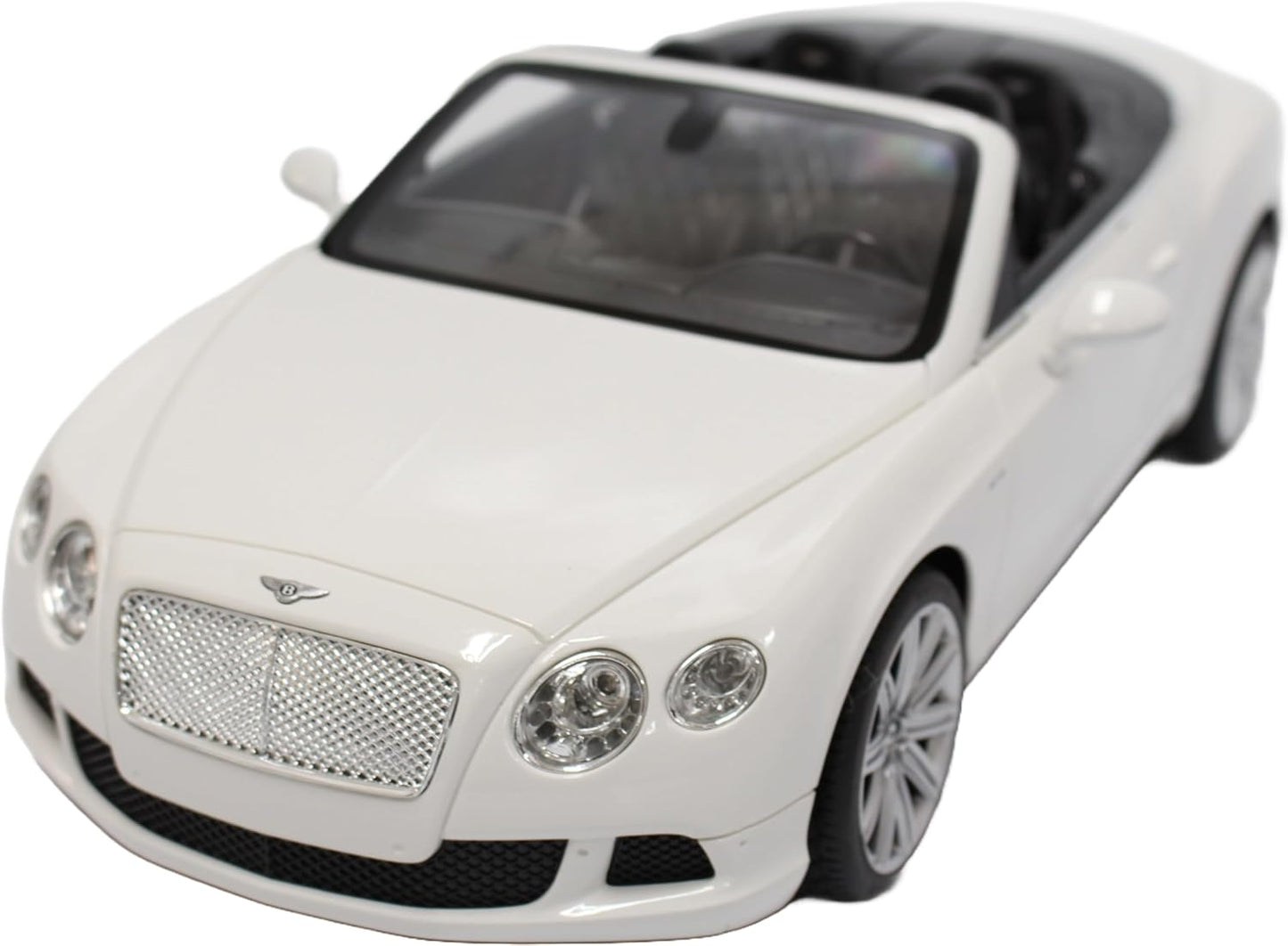 PowerTRC Remote Control Car, Bentley RC Cars 1:12 Scale Official Licensed Battery Operated Model Sports Car w/Headlights Gift Ideas Birthday for Adults & Boys Ages 6+ Years White