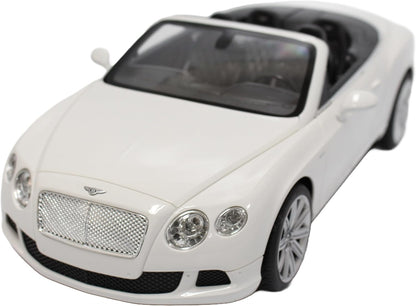 PowerTRC Remote Control Car, Bentley RC Cars 1:12 Scale Official Licensed Battery Operated Model Sports Car w/Headlights Gift Ideas Birthday for Adults & Boys Ages 6+ Years White