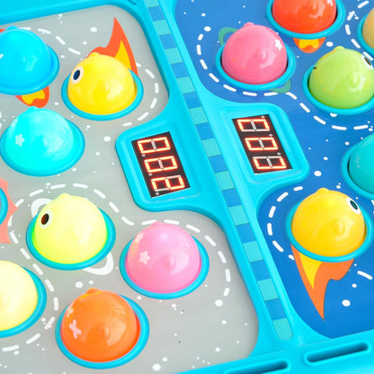 Whack Mole Game for Toddlers, Alien Pounding Toys Set with 2 Hammers for Kids 3 4 5 6+ Years Old Boys Girls, Whack Game Mole Toy Interactive Early Developmental Toy with Sound & Light 15”x11”