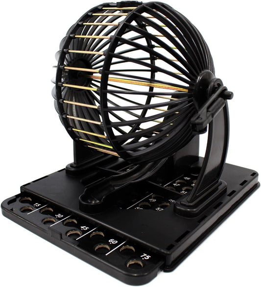 Bingo Machine Cage Game Set | with Bingo Balls | Classic Cage | Bingo Tray (Classic Version)