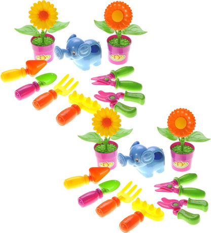 Toddler Gardening Set, Gardening Tools Toy - 9 Pieces Pretend Gardening Toys, Toddler Learning Toys, Summer Toys for Boys Girls Ages 3+