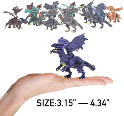 PowerTRC 3D Dragon Action Figures in Jurassic-Inspired Hatching Eggs | Take Apart Puzzle Toy | Perfect for Kids' Party Favors and Bulk Toy Excitement!