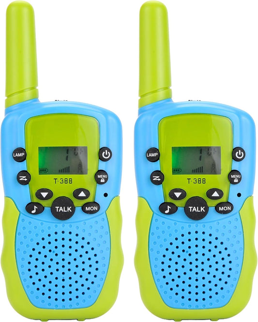 Toddler Walkie Talkies Kids, 22 Channels 2 Way Radio Toy with Backlit LCD Flashlight, 3 Miles Range for Outdoor Activities, Hiking, Camping, Communication