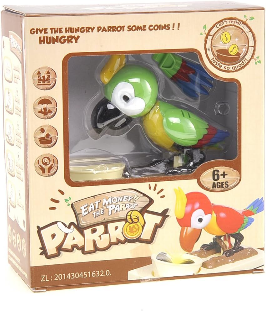 Parrot Coin Bank for Kids, Cute Money Bank for Boys and Girls, Savings Piggy Bank | Fun Gift for Kids and Adults