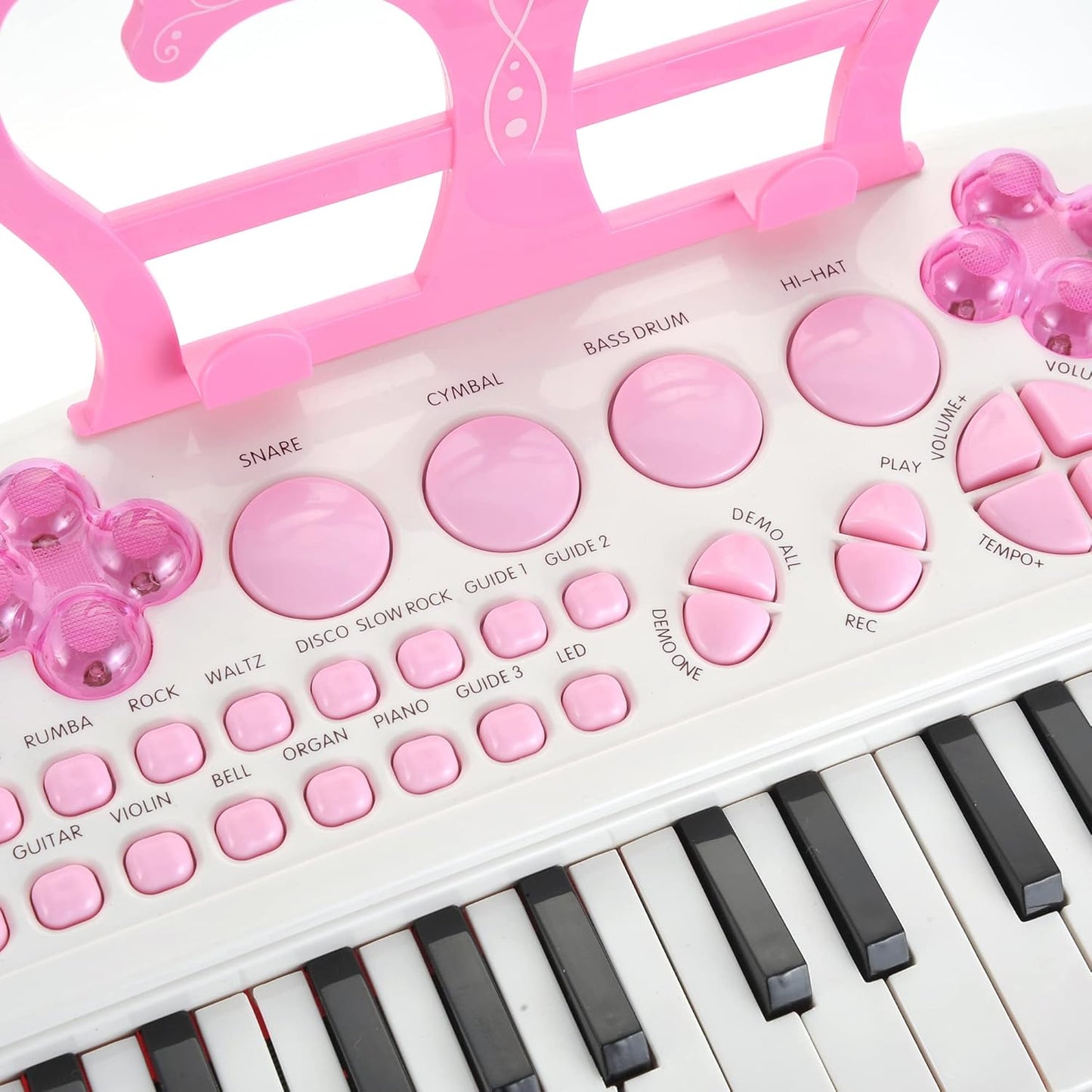 Piano Keyboard for Kids | 31 Keys | Fun Lights and Music | Comes with Microphone and Stand