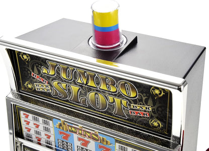 Jumbo Slot Machine Coin Bank | Casino Toy Slots Piggy Bank | Flashing Lights and Jackpot Sounds