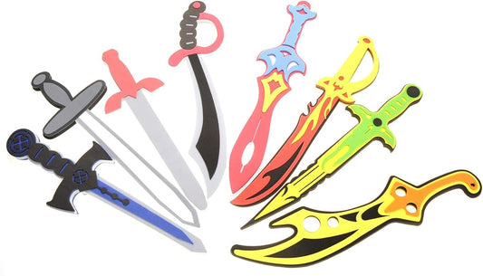 8 Pack Foam Swords Play Set