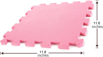 10-Piece Interlocking Floor Mats, Exercise Mat, Safety Play Floor Mat for Kids Tiles Cushions Soft Interlocking Exercise mats Garage Flooring Protector (10 Square Ft)