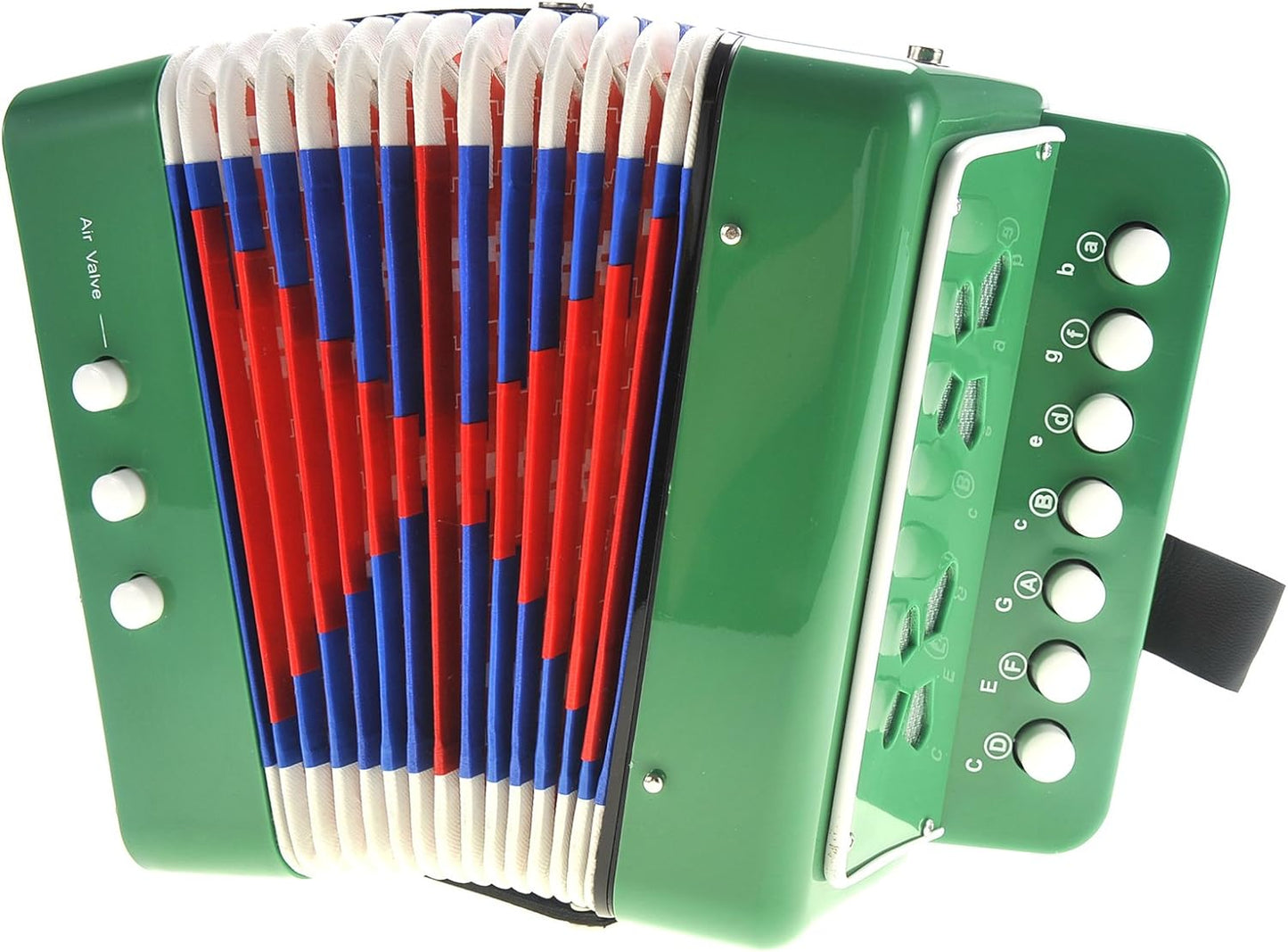 Kids Accordion, Musical Instruments for Kids Ages 9-12, Beginner Toddlers Children Mini Toy Accordian 10 Keys Button Control Light Weight (Red)