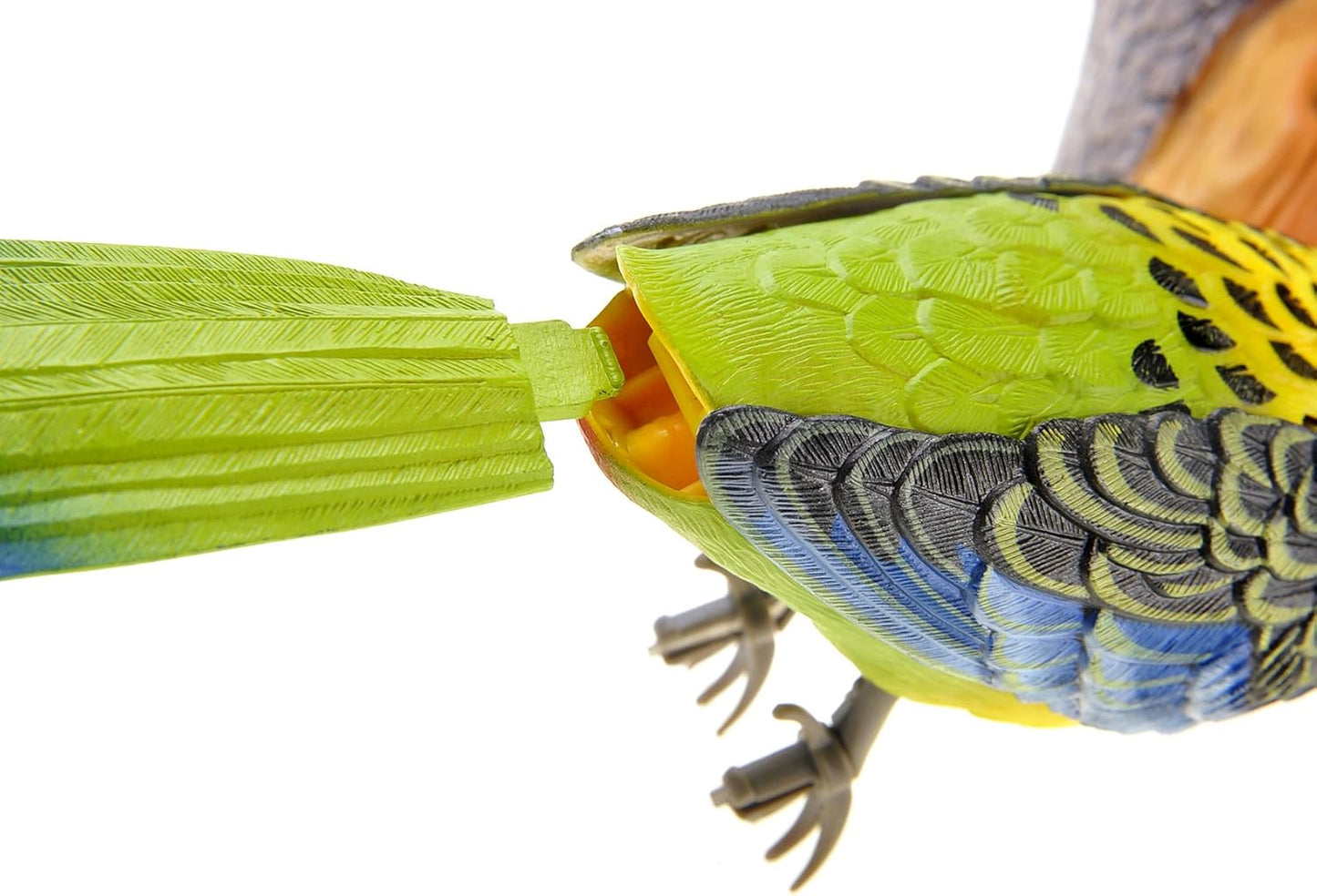 Wall Decor Dancing Bird with Noise Sensor, Sound Activated Chirping Bird, Realistic Nature Decoration