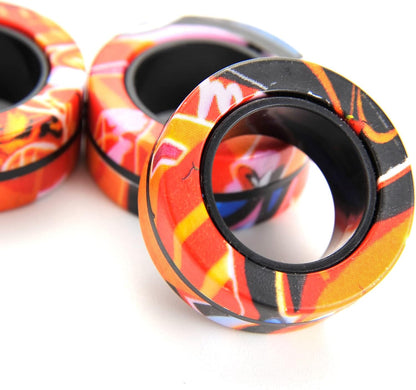 3 Pcs Magnetic Rings Fidget Toy for Adults and Kids | Magnet Spinner for ADHD, OCD, Anxiety Relief/Autism Therapy | Great for Teen Boys