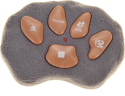 PowerTRC Remote Control Dinosaur T-Rex Toy for Kids | Realistic Prehistoric Sounds | Dinosaur Robot Toy Lights Up and Roars | Walking RC T-Rex Robot Toy (Brown)