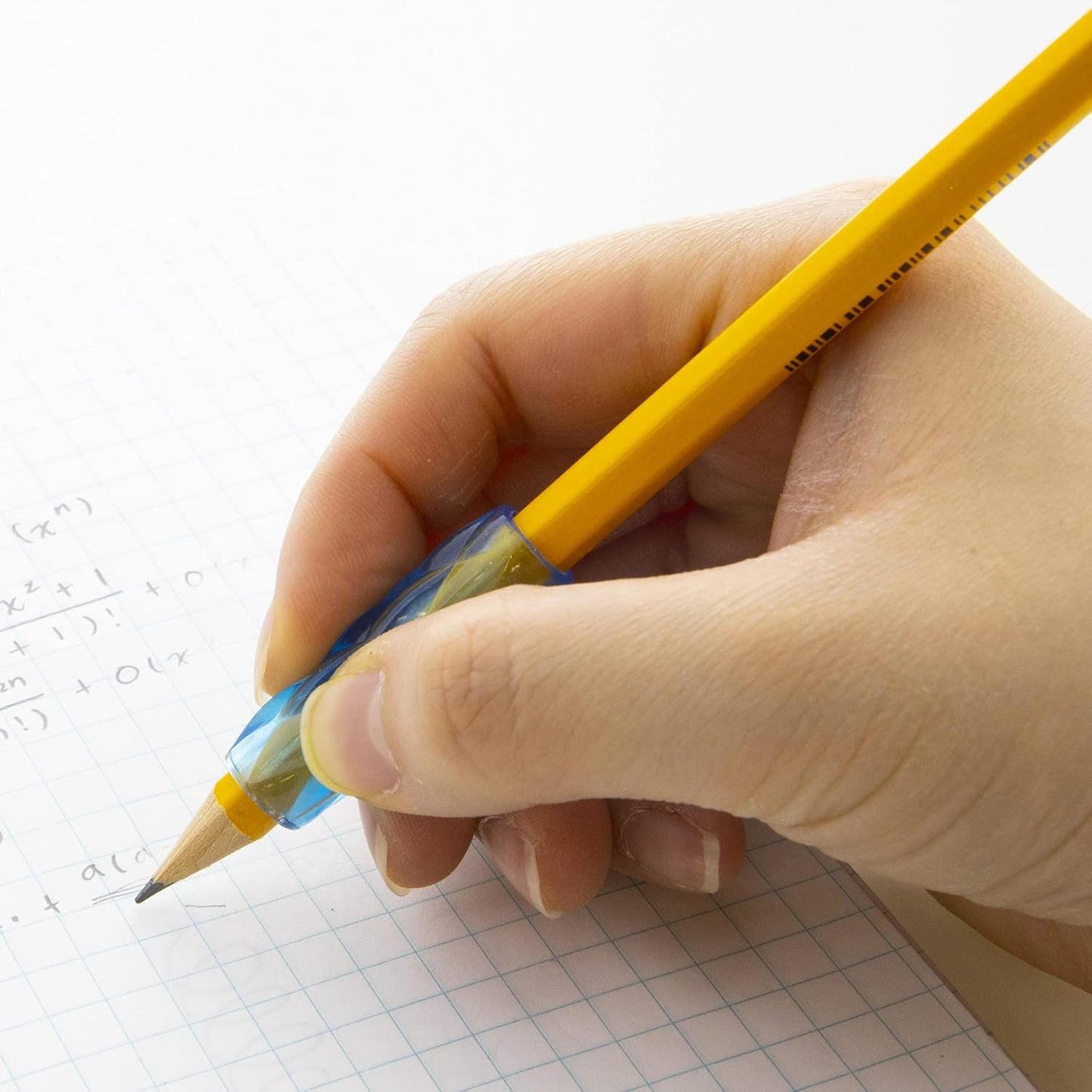 Assorted Color Gel Pencil Grip Pen Grip, Finger Grip Pencil Holder, Style May Vary (8/Pack), Pack of 1