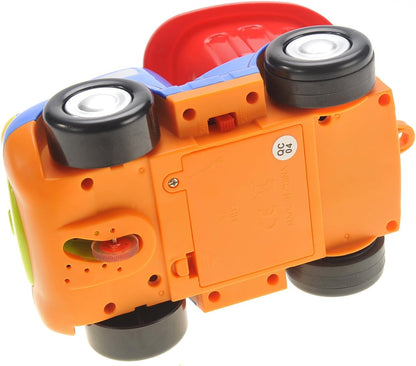 Cartoon R/C Construction Car for Kids Blue