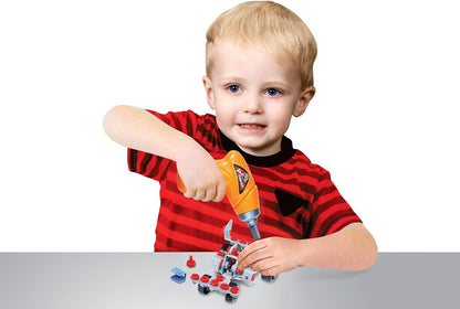 PowerTRC Educational Take Apart Learning Construction Building Blocks Toy Set with Electric Toy Drill for Boys and Girls