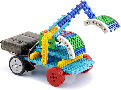 PowerTRC 4 in 1 STEM Robotic Building Kits | Explore & Learn Remote Control Educational Engineering Robots for Kids | DIY Machine Building Experience | Science Robot Kit for Boys & Girls (127 Pieces)