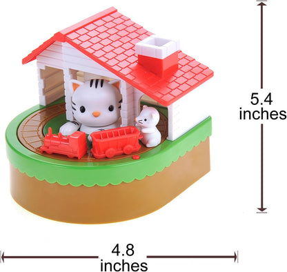Cat & Mouse Coin Bank with Sound for Kids, Cute Money Bank for Boys and Girls, Savings Piggy Bank | Fun Gift for Kids and Adults