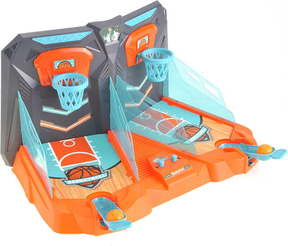Large Desktop Basketball Arcade Toy Fun for Kids & Adults 2-Player Action, Indoor Shooting Game For Parties, Novelty Toy (19" x 14"), Basketball Game With Scores For Boys And Girls Ages 3 4 5 6 7 8