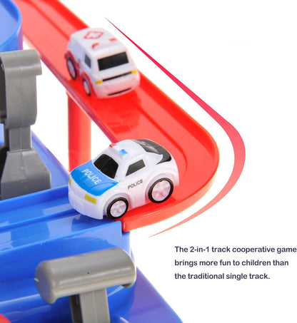 Toys Race Track, Car Tracks for Toddlers 2-4 Years, Race Tracks for Kids Ages 4-8, Race Car Track Car Toys for 5 Years Old Boys, Birthday Gifts Toys for Boys 3-5 Years Old