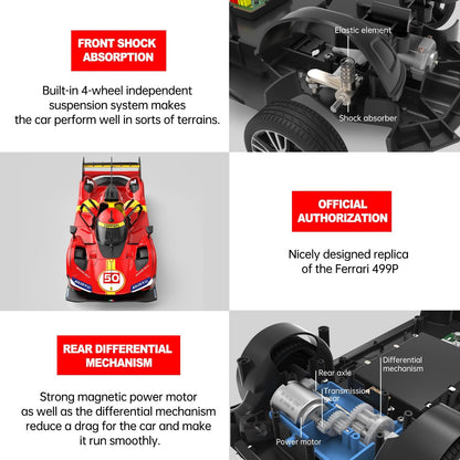 RASTAR RC Cars 1/14 Ferrari 499P Le Mans Hypercar Remote Control Sports Car Ferrari RC Drift Cars for Adults Ferrari Toy Car for Kids, 2.4G