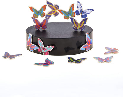 Magnetic Desktop Sculpture (Butterflies) | Mini Magnetic Art Decoration for Desktop | Fun Stress Relief Office Gift