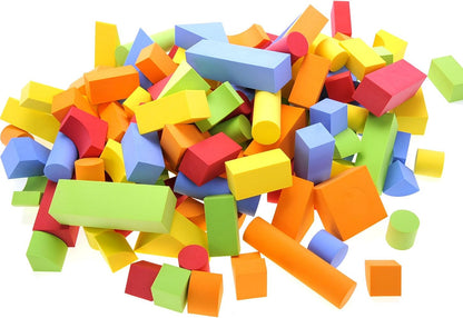 PowerTRC Foam Blocks for Toddler 1-3, 131 Pieces EVA Soft Building Blocks for Boys Girls, Baby Bath Early Learning Stacking Toys Gifts for Kids 18+ Months