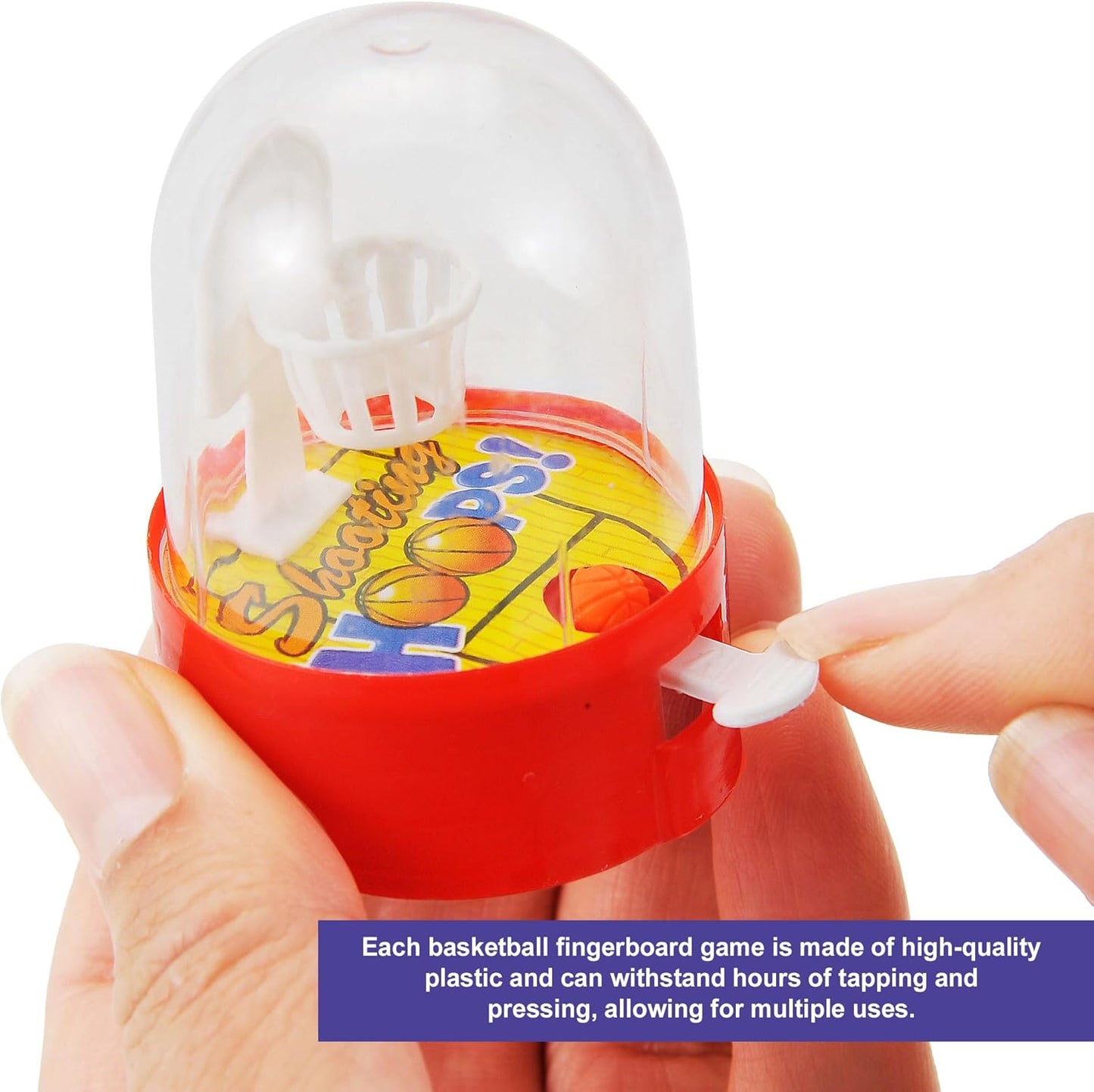 12 Pcs Mini Basketball Shooting Games Toys, Finger Handheld Basketball Desktop Fidget Game, Bag Fillers, Bulk Toys, Party Favors Decorations Birthday Carnival Prizes for Kids, Adults