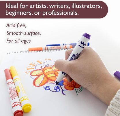 Sketch Pad 50 Sheet 6" X 8", Top Bound Spiral Sketchbook Drawing Pads, Sketching Paper Coloring Book for Artist School, 1-Pack