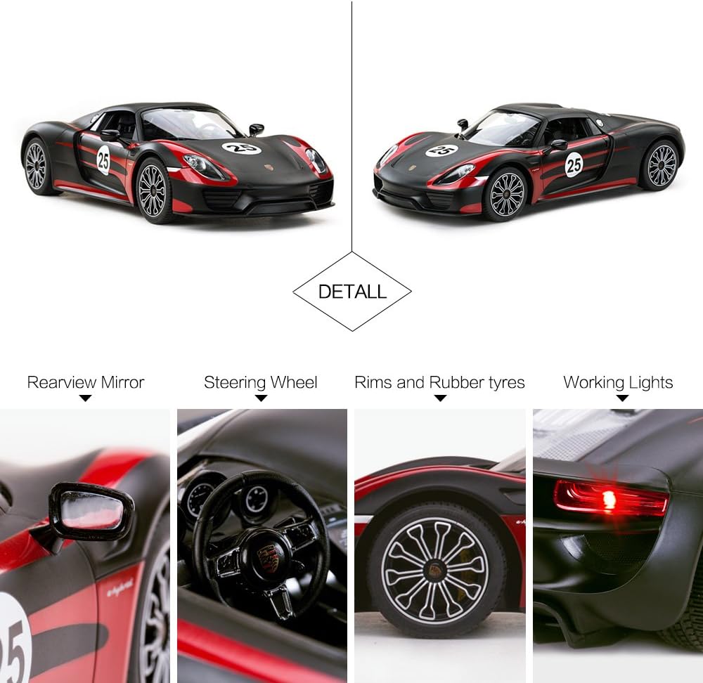 RASTAR 1:14 Porsche 918 Spyder RC Car Porsche Toy Car for Kids