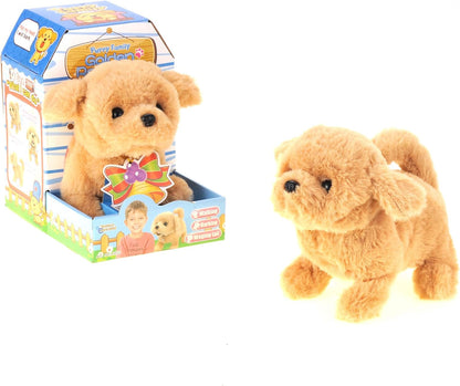 PowerTRC Interactive Golden Retriever Toy Puppy | Walking and Barking Pet for Kids | Realistic Design with Soft Fur | Fun Gift for Boys and Girls