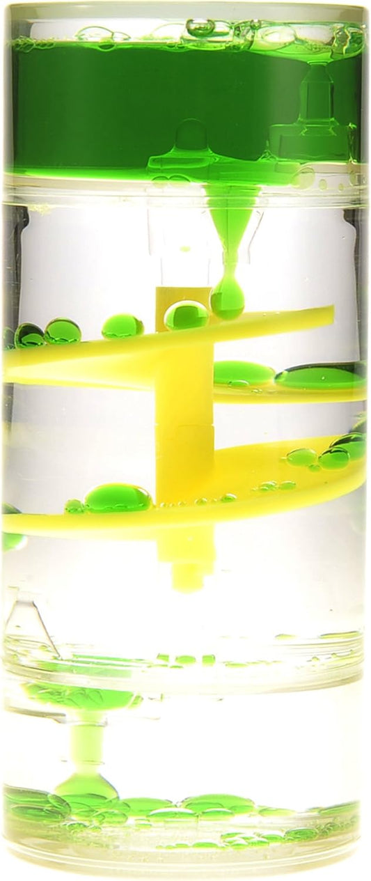 Cylinder Liquid Motion Bubbler, Liquid Sensory Toy Timer, Calm and Relaxing Fidget Desk Toy, Helps with Anxiety, Austism, ADHD. Gifts for Kids and Adults Classroom and Office